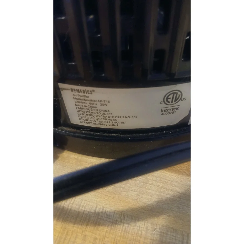 Homedics Air Purifier, Works‎ Fine Needs Filter